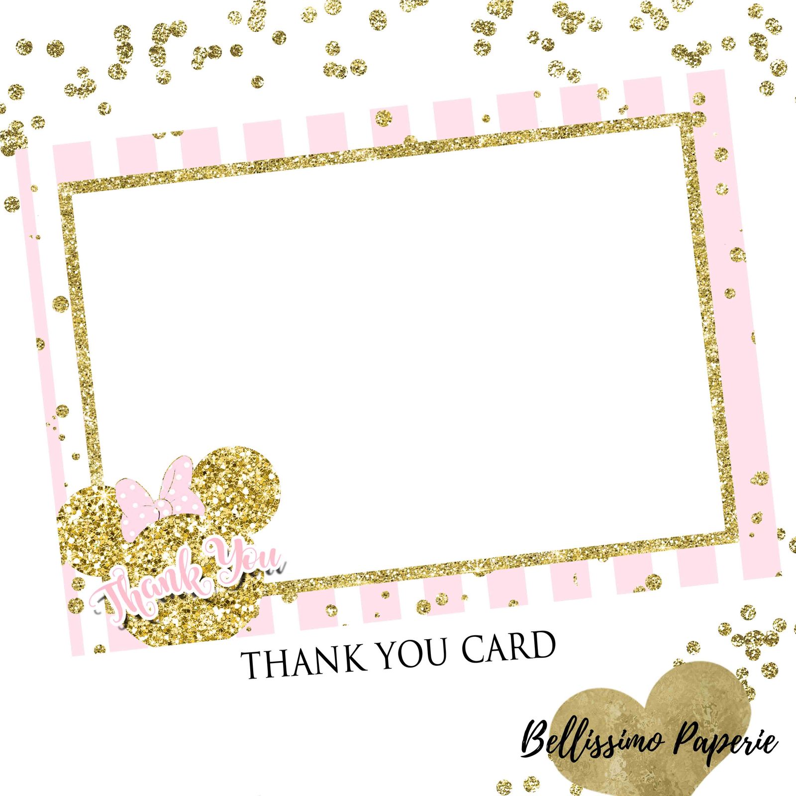 Minnie Mouse Pink Gold Glitter Baby Shower And 50 Similar Items