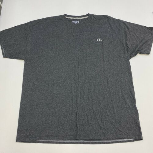 Champion Authentic T Shirt Men's Size 2XL Short Sleeve Gray Logo ...