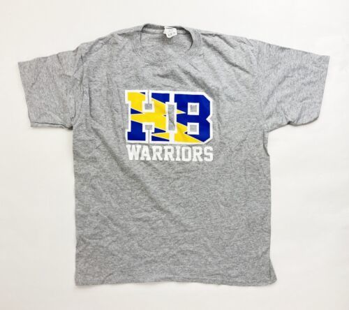 Gildan HB Dupont Warriors Heavy Cotton Short Sleeve Training Shirt Youth XL Gray - $15.84