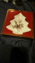 Lenox Etchings Ivory Gold Trim  candy Dish cream Catherine McClung - $7.99