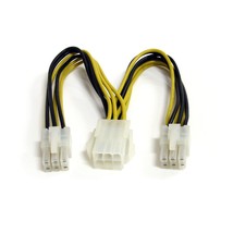 StarTech 6in PCI Express Power Splitter Cable - Power splitter - 6 pin PCIe powe - $21.99