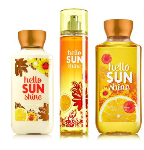 3 Pc Bath & Body Works Hello Sunshine Set- Lotion, Shower Gel ...