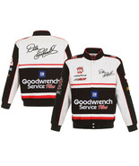  Nascar Dale Earnhardt Sr Goodwrench Cotton Jacket JH Design  Black Whit... - $179.99