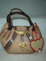Purse Money Bank Brown Handbag Fashion Handle Woman Ladies Elegant Gift Idea