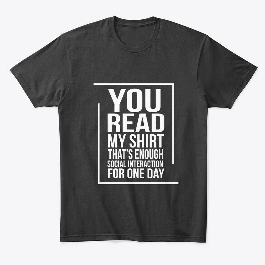 You Read My Black Unisex Premium Tee T-Shirt - Shirts