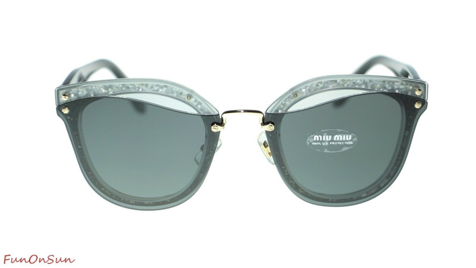 Light Blue *NEW* 63mm Authentic Miu Miu MU08SS VIU2J1 Sunglasses IVORY