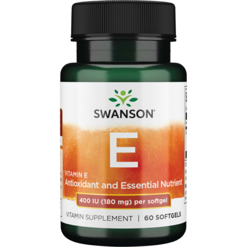 Swanson Vitamin E 180 mg (400 Iu) 60 Softgels - $28.86