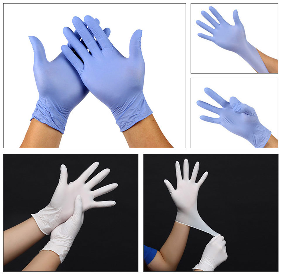 Disposable Gloves 100pcs Nitrile Medical Safety Hand Gloves Protective