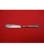 Japanese by Unknown Sterling Silver Butter Spreader Flat with Irises Flo... - $88.11