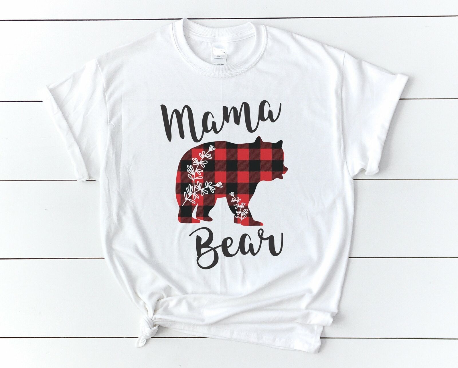 mama bear shirt plaid