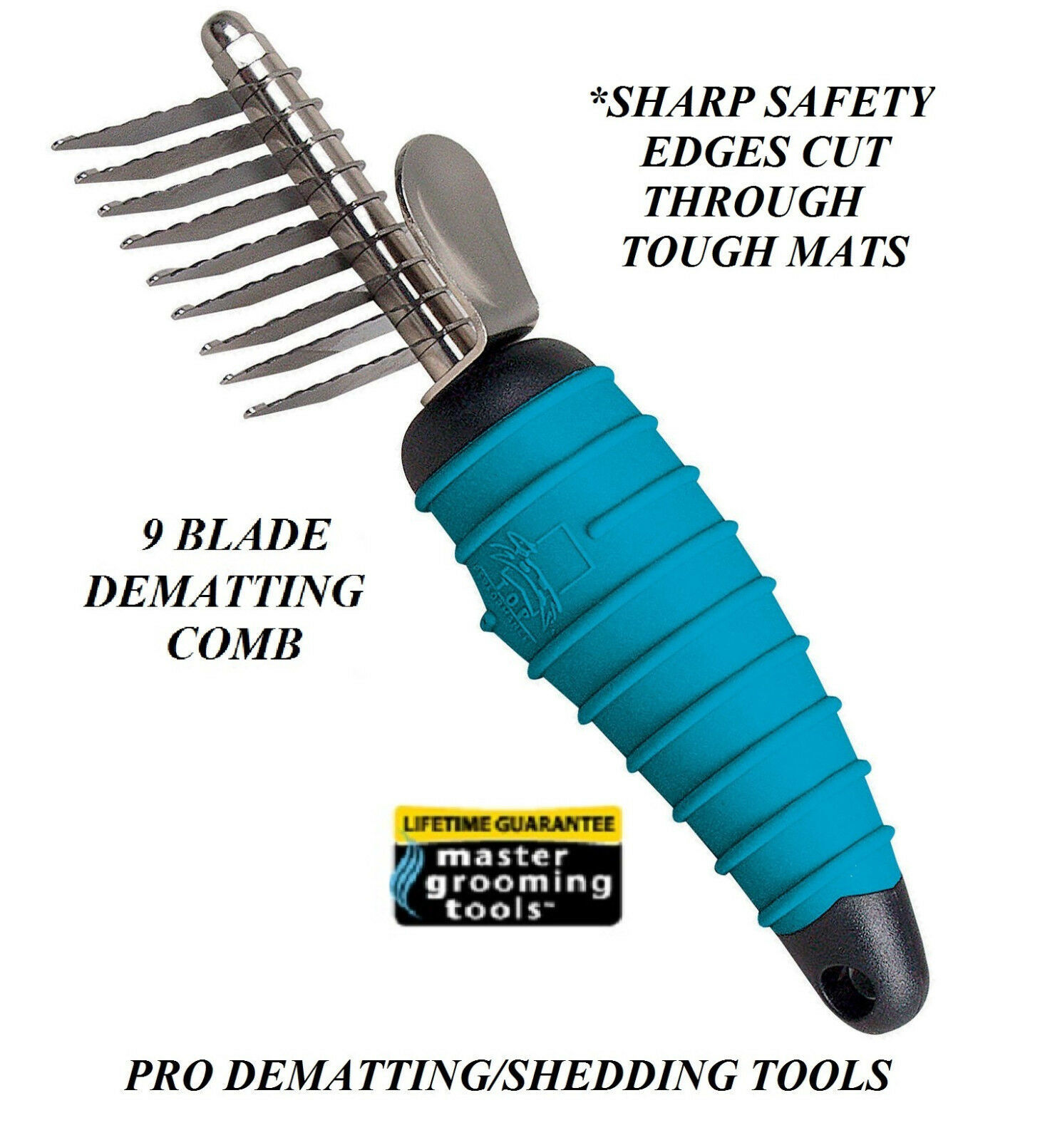 Pet Grooming 9 Razor Sharp Safety BLADES DEMATTING MAT BREAKER COMB Hair Tool