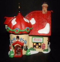 Dept.56 North Pole Series Custom Stichers Taylor Lighted House Christmas... - $44.54