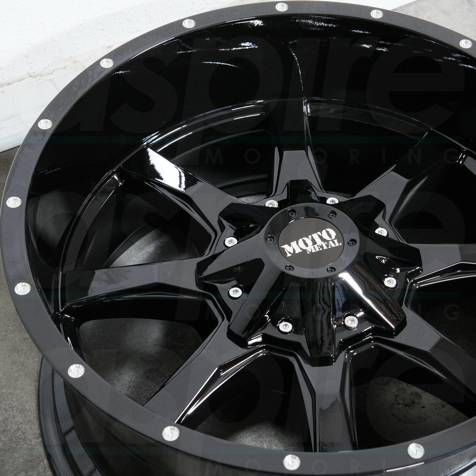 One 17x8 Moto Metal MO970 8x180 0 Gloss Black Wheel Rim