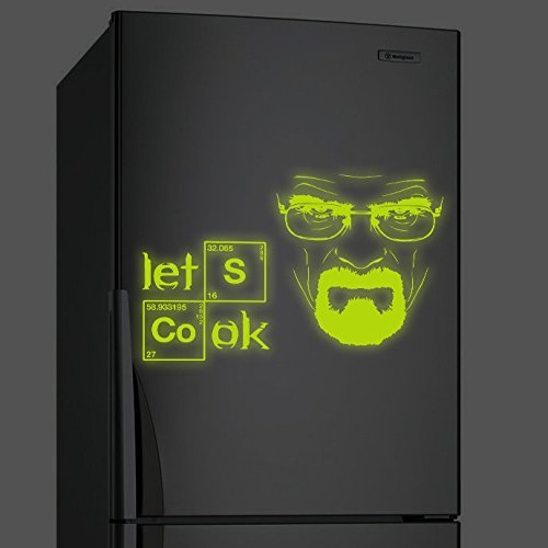 Primary image for ( 24" x 15" ) Glowing Vinyl Wall Decal Breaking Bad Heisenberg Quote/ Glow in Da