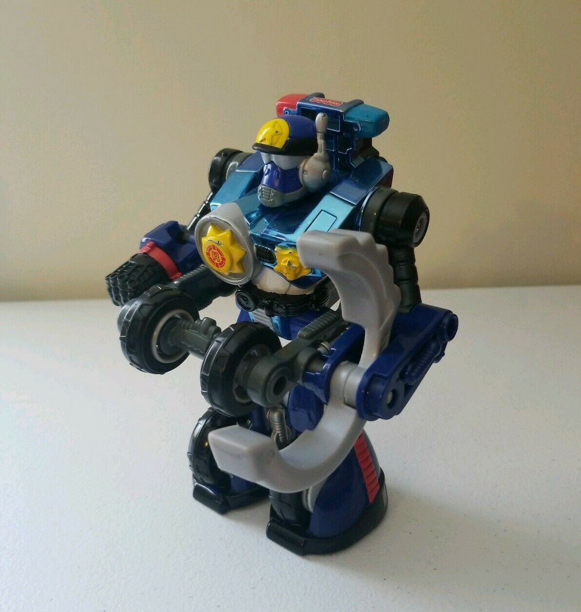 2002 Mattel Rescue Heroes Robo Team Clamp Down! Police Robot Untested
