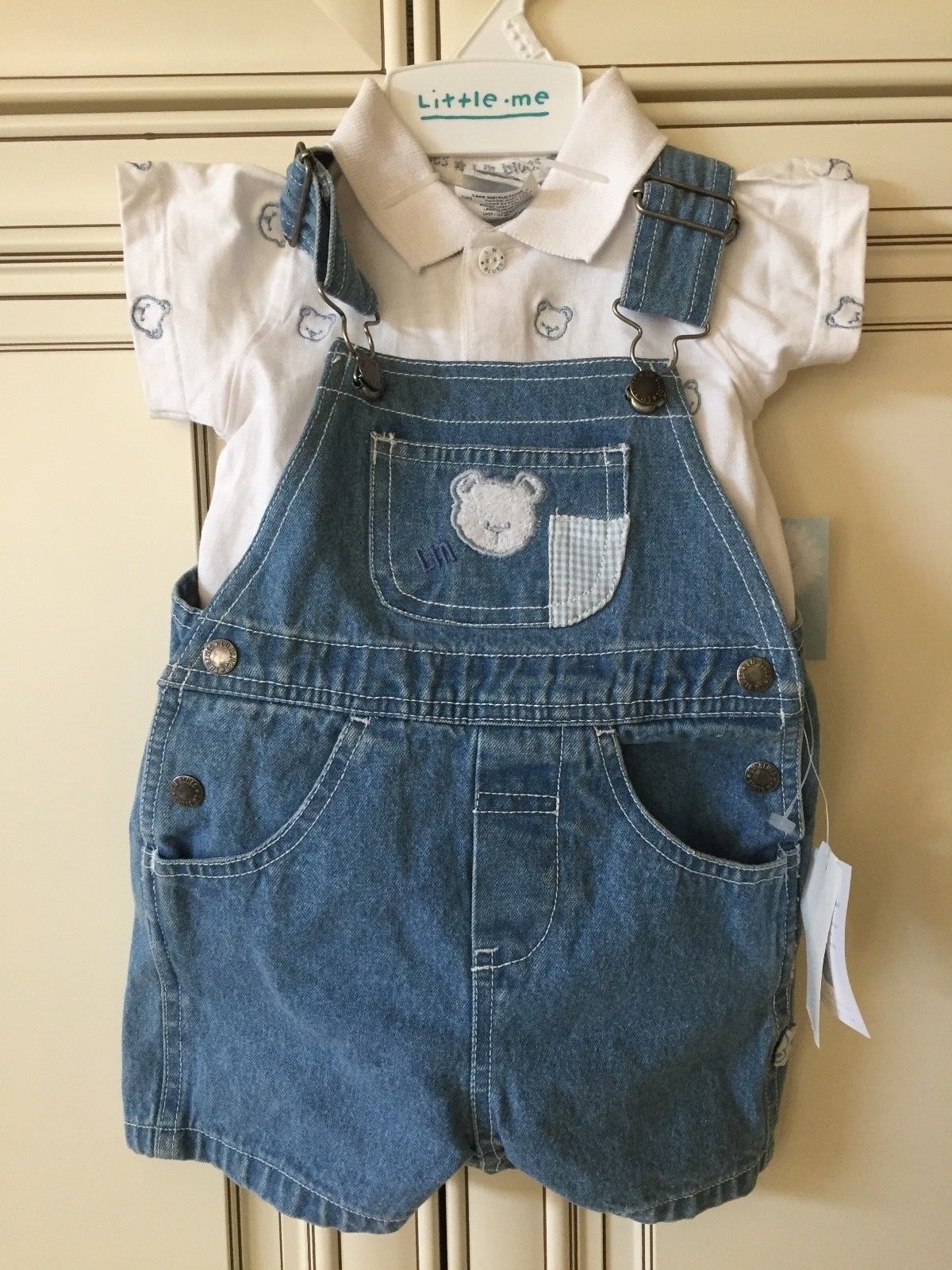 Girls NANNETTE seersucker shirt dress outfit 12-18 2T 3T 4T 5 6 NWT ruffle pants