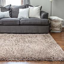 Rugs.com Infinity Collection Solid Shag Area Rug  2' x 3' Khaki Shag Rug Perfec - $24.00