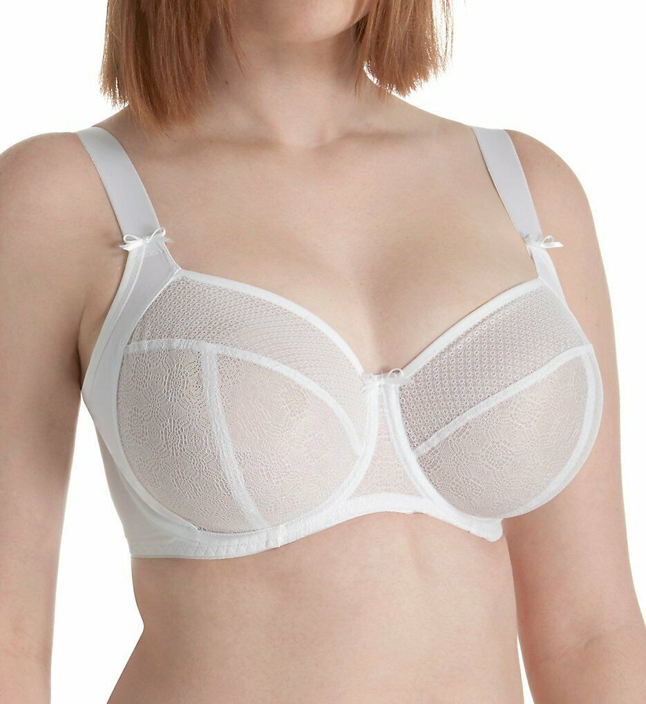 Freya WHITE Hero Side Support Plunge Bra, US 36L, UK 36HH Bras & Bra Sets