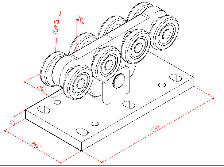 Galvanized Heavy Duty B Wheel Rolling Gates Sliding Cantilever Gate ...