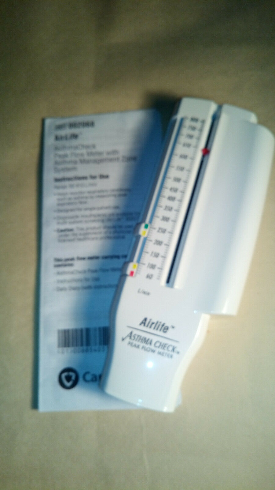 AirLife Asthma Check Peak Flow Meter Other