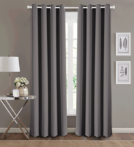 Energy Saver Shade Room Darkening Blackout Curtain Panel set 3 Different Colors image 2