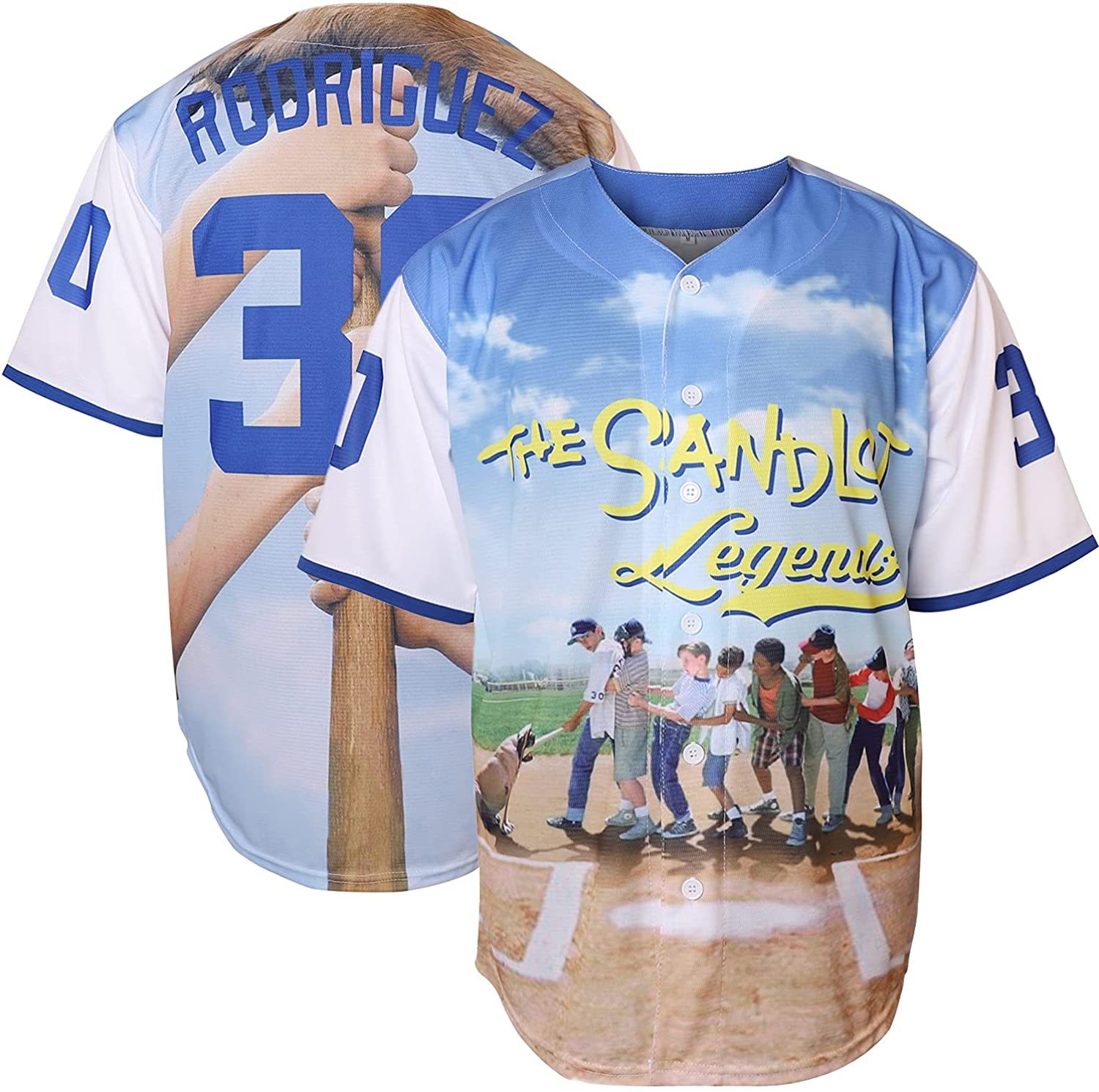 Sandlot Legends Benny The Jet Rodriguez #30 The Sandlot Movie Baseball Jersey