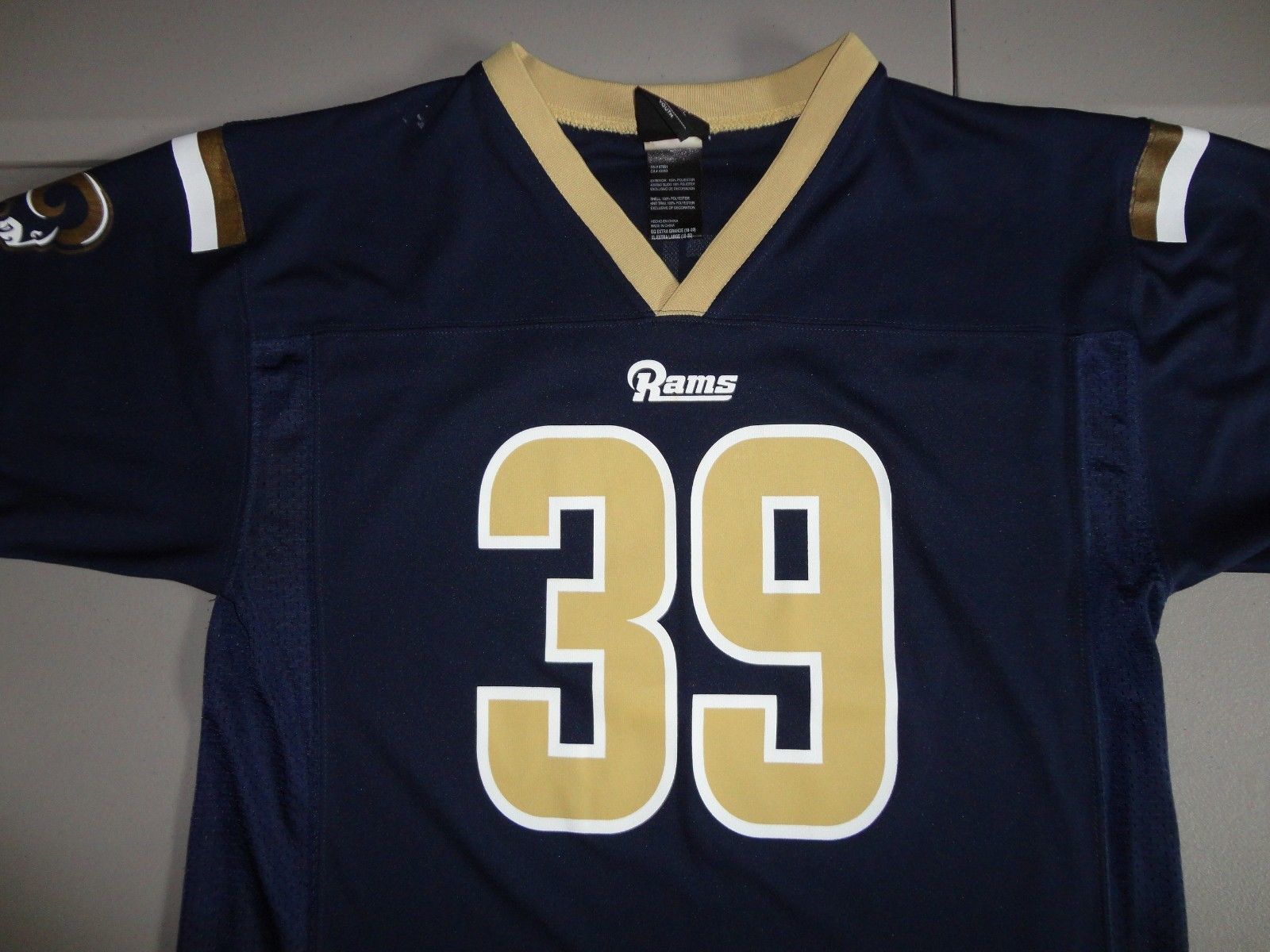 LOS ANGELES RAMS NFL FOOTBALL SHIRT JERSEY #39 JACKSON SIZE S