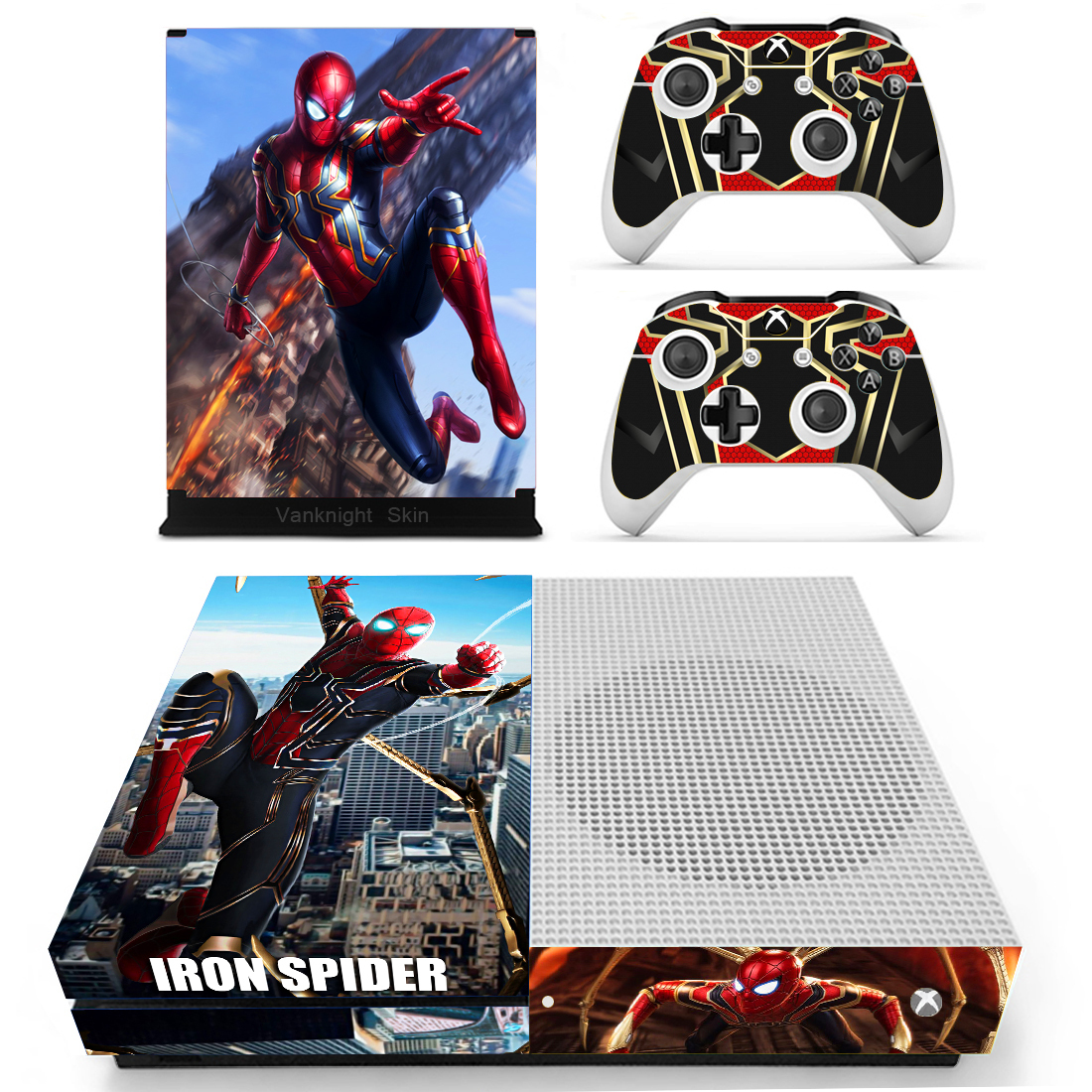 Iron Spider Man Avengers Marvel Xbox One S Slim Console