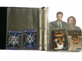 X-Files Trading Card Lot Binder Press Photo 1998 Fireman Figure Series 1 Scully image 5