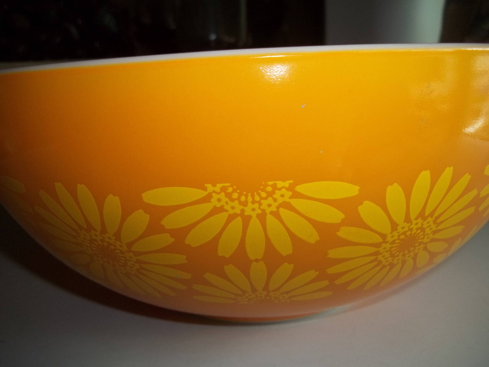 444 Sunflower 4 Quart Pyrex Cinderella Mixing Bowl Mixing Bowls