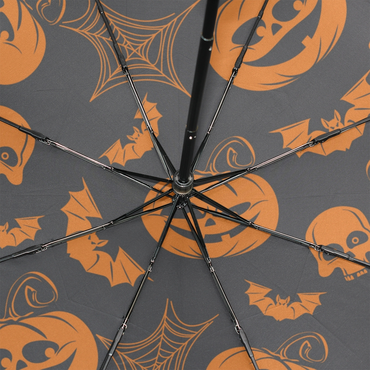 Halloween Holiday Design Black Portable Compact Folding Umbrella