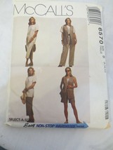 Vtg Simplicity Pattern #6570 MISSES&#39; Vest Top Skirt Pants Shorts  Sz  8-12 - $10.00