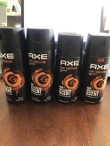 4X Axe Dark Temptation Deodorant Body Spray All Day Fresh 4oz New - $16.82