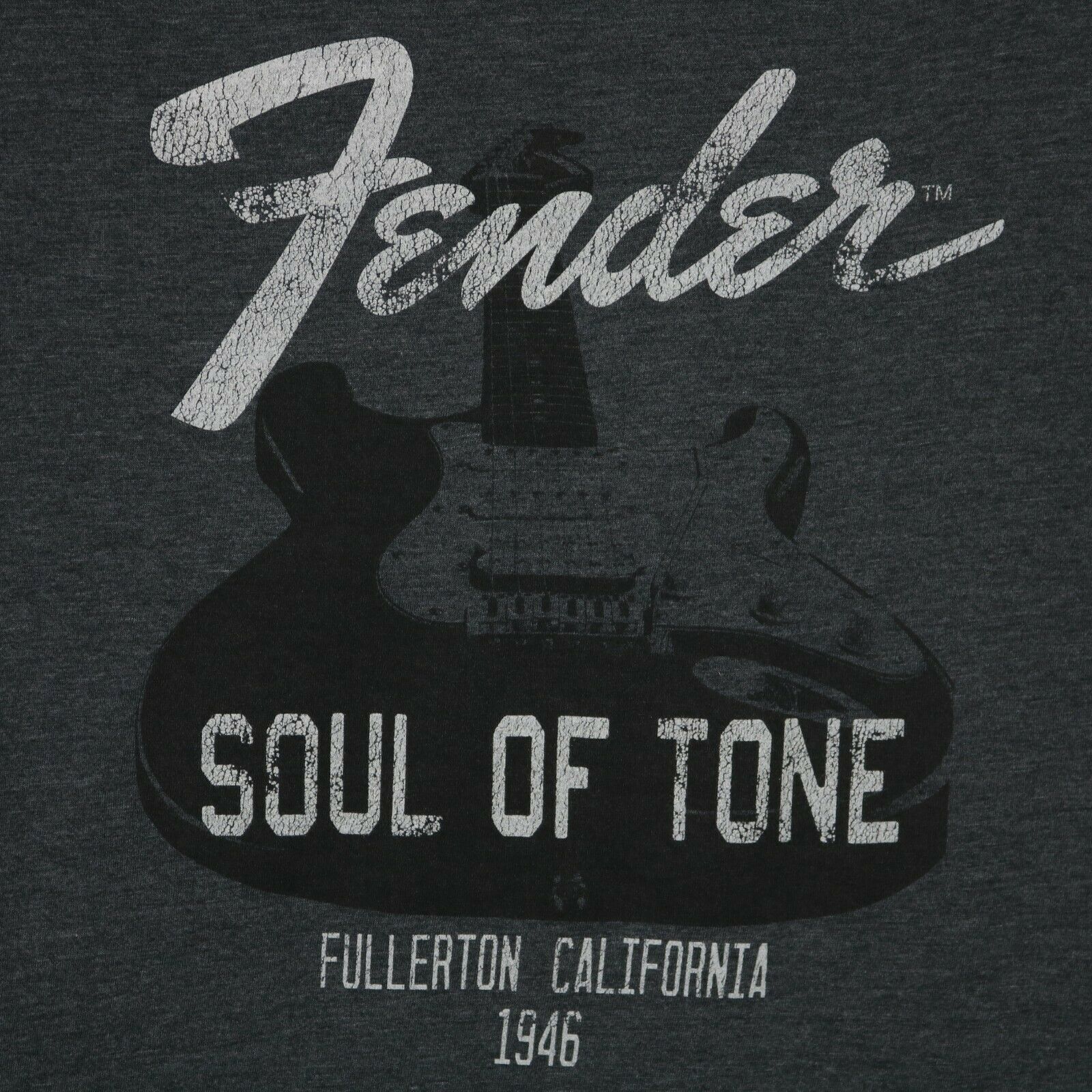 Fender Guitars Soul of Tone Mens T-Shirt Shirt Gray Size S Small ...