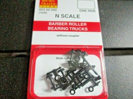 Micro-Trains Stock # 00302040 (1036) Barber Roller Bearing Trucks No/Couplers N image 1