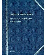 Lincoln Head Cent Collection  1909 to 1940 Book Number One  - $4.95