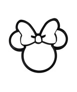 Inspired by Minnie Mouse Head Face Cartoon Cookie Cutter Made in USA PR530S - $2.99