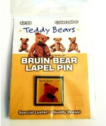 USPS Teddy Bears USA 37 Cent Postage Stamp Brass Enamel Bruin Beat Lapel... - $7.80