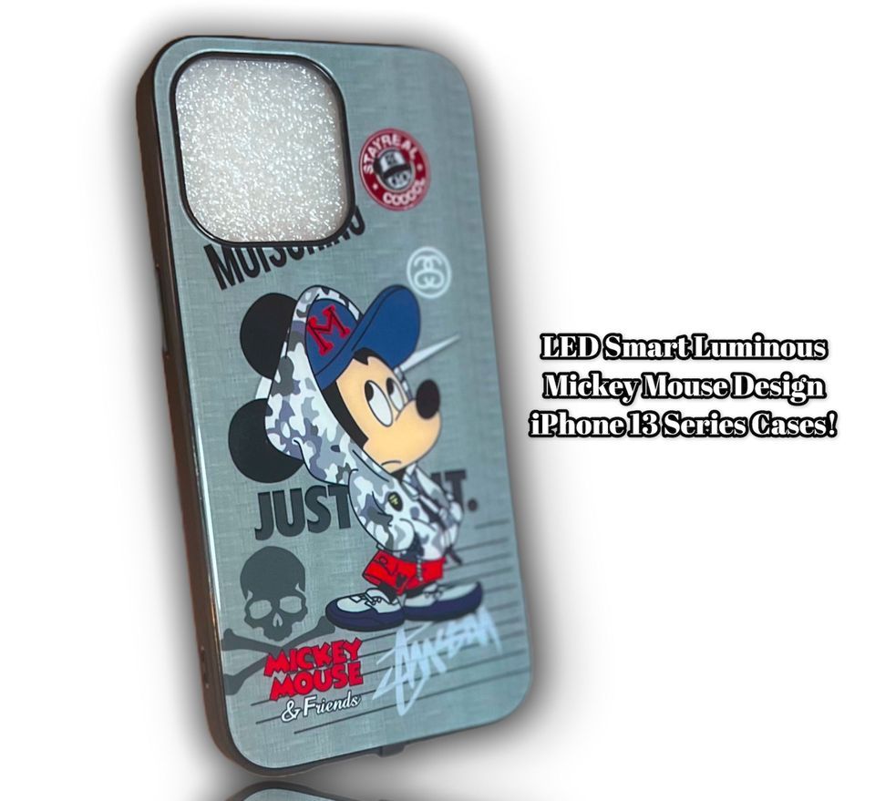 iPhone 13 Pro Max | LED Sound Activated Luminous iPhone Cases - Mickey Mouse Ju