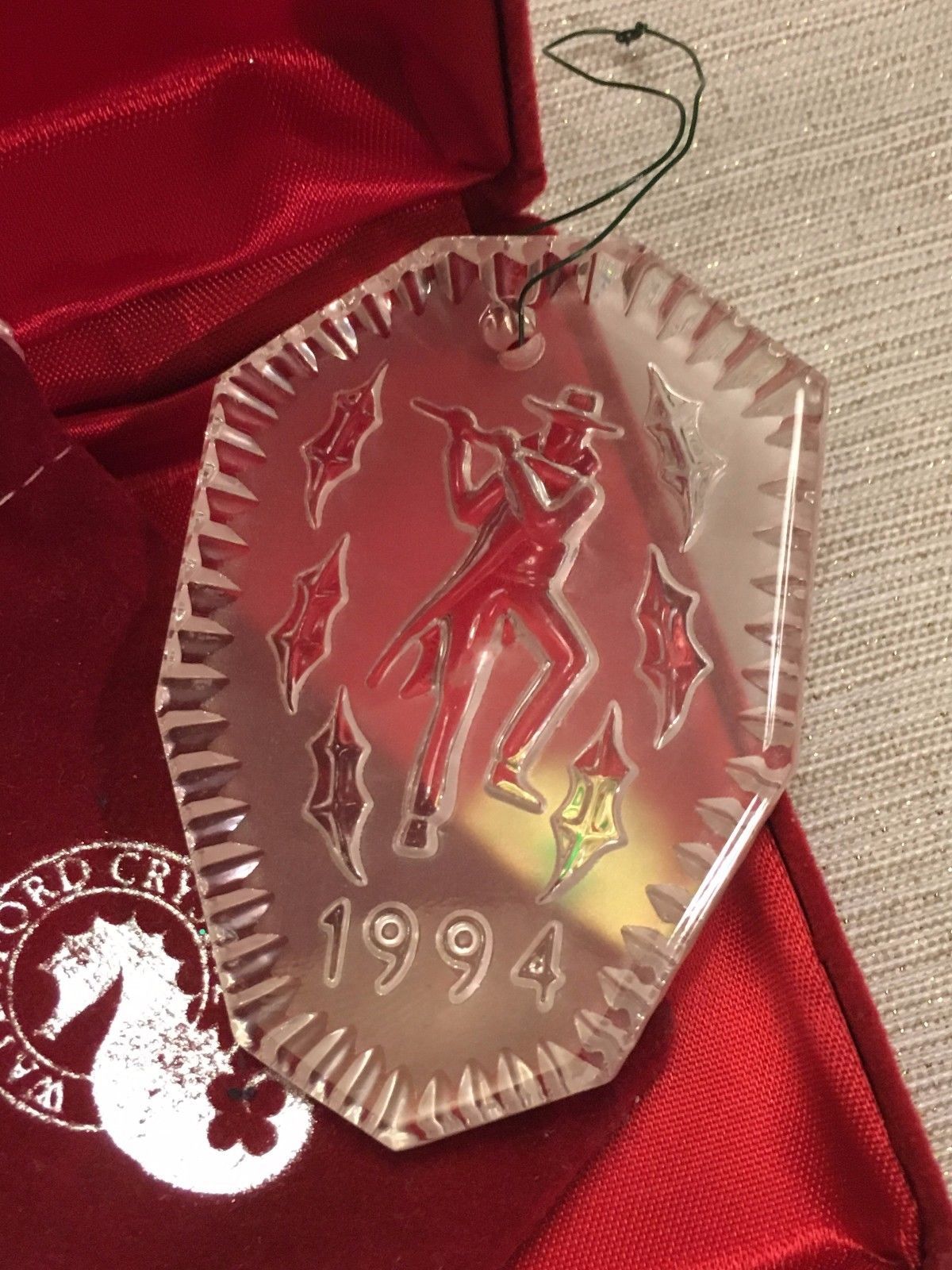 1994 Waterford Crystal Twelve Days Christmas Ornament Pipers Piping 1994 Waterford Crystal Twelve Days Christmas Ornament Pipers Piping