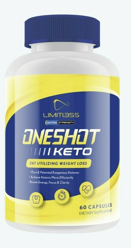 Oneshot Keto 2 Bottles, Advanced Weight Loss Metabolic Support 60+60 Pills