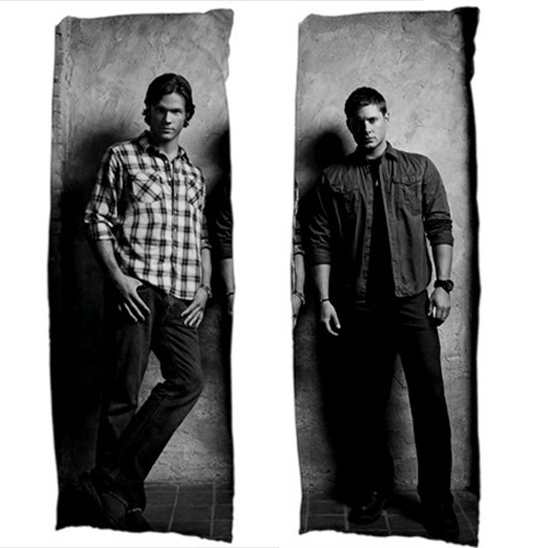 dakimakura body hugging pillow case supernatural one brother each side