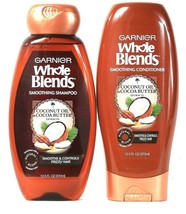 Garnier Whole Blends Coconut Oil & Cocoa Butter Smoothing Shampoo & Conditioner 
