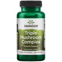 Swanson Triple Mushroom Standardized Extract Complex for Immune Support 60 Ca... - $32.68