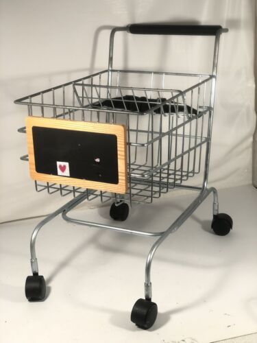 Pottery Barn Bambini Metallo Bambola Neonato Shopping Cart Buggy Alimentari - $98.99