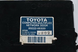 89222-0E020 Toyota Tailgate Computer, MPX Multiplex Network Door 892220E020 image 2