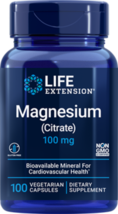 2 PACK Life Extension Magnesium Citrate 100 mg 100 caps immune blood sugar image 1