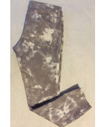 Express Jeans Women Ankle Stella Regular Fit Low Rise Gray Tie Dye Acid Wash 8 - $24.99
