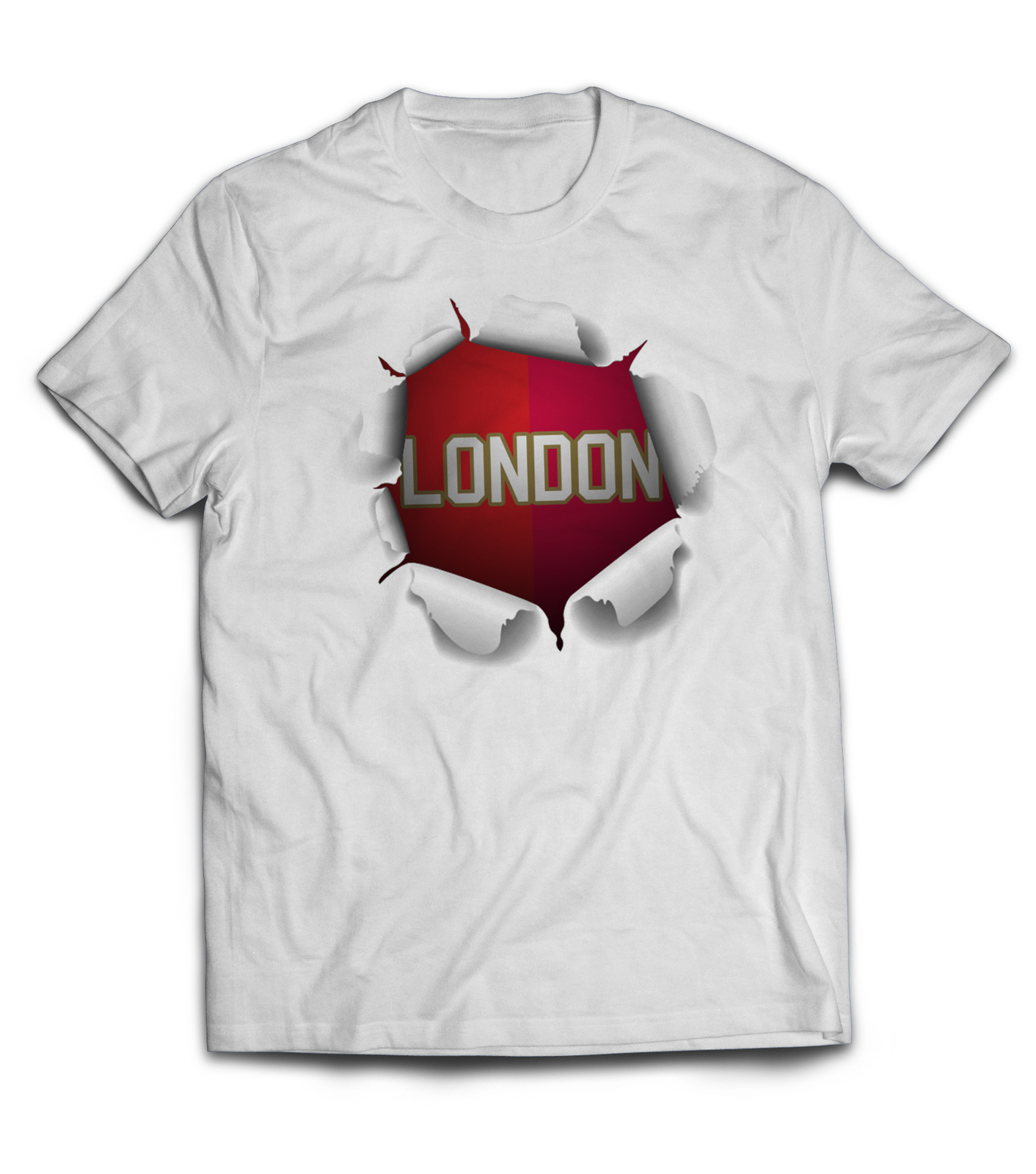 Image of London 3d world soccer football tee t shirt jersey