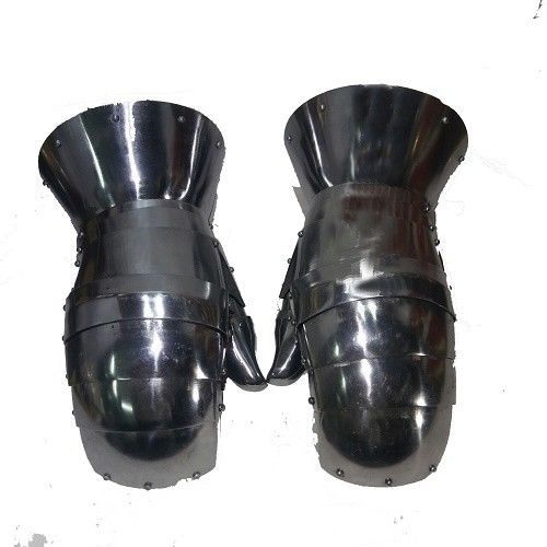 Functional Medieval Reenactment SCA Milanese Gauntlets 16G Steel Mitten SCA LARP
